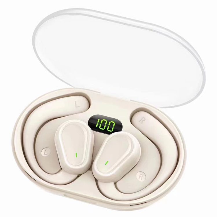 Aloking Wireless Earbuds Pure bass Ear-mounted Bluetooth headset bone conduction non-into-ear OWS open type painless waterproof long battery life wireless Bluetooth headset Bluetooth Earphone Earpods