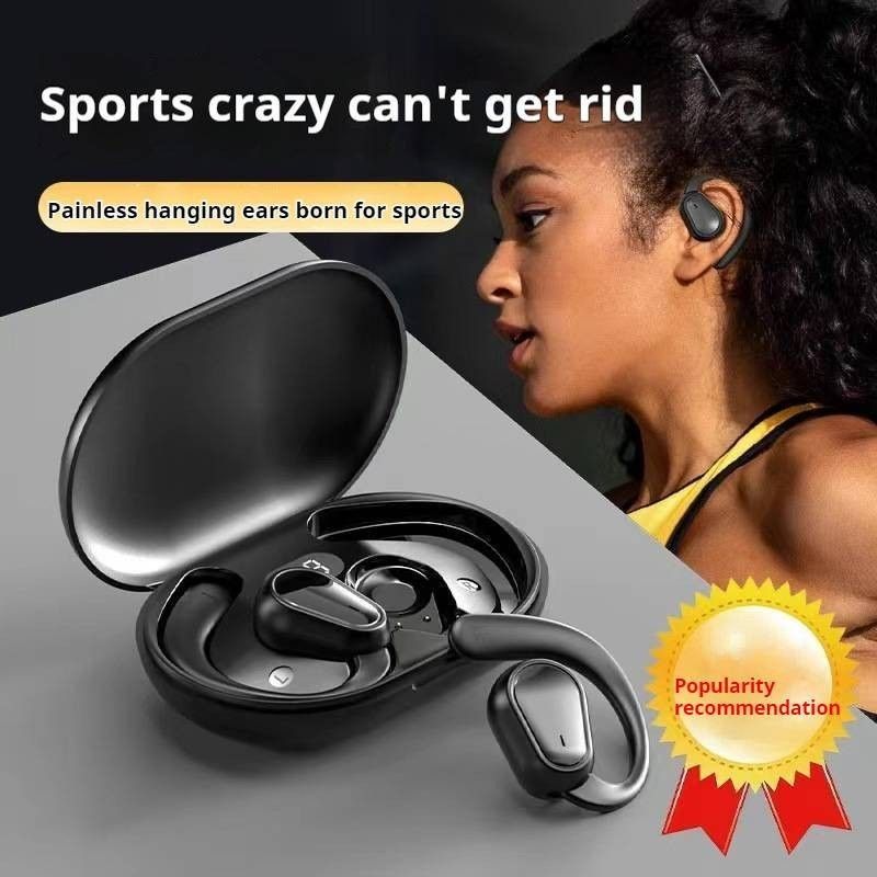 Aloking Wireless Earbuds Pure bass Ear-mounted Bluetooth headset bone conduction non-into-ear OWS open type painless waterproof long battery life wireless Bluetooth headset Bluetooth Earphone Earpods