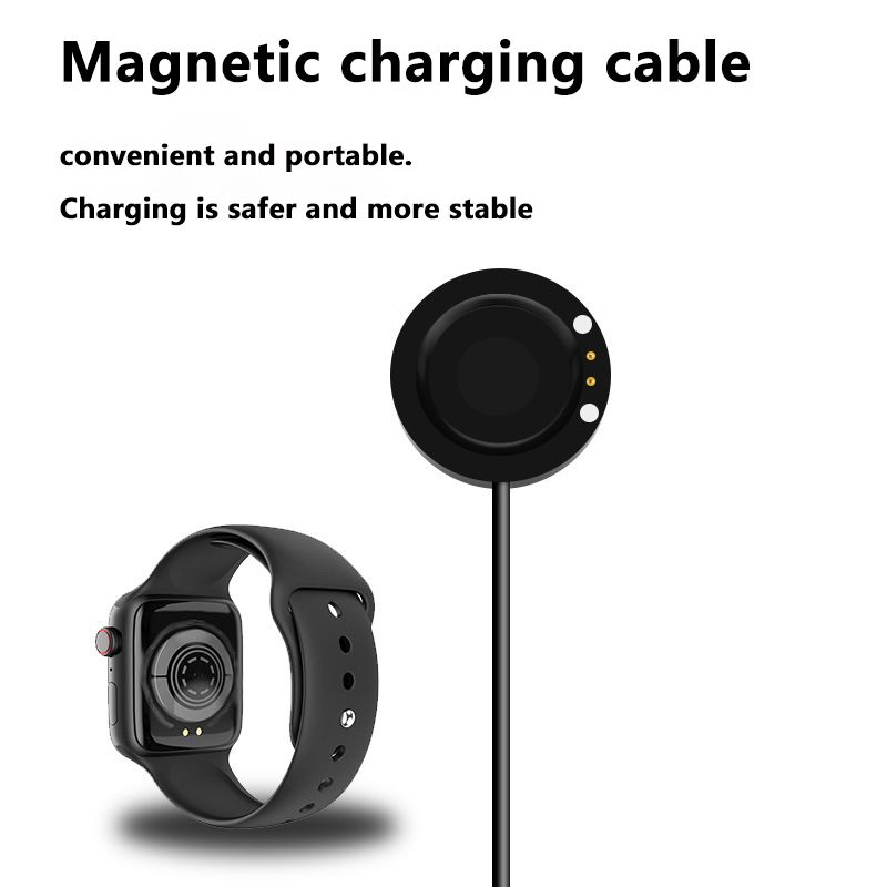 Magnetic charging cable For Smart Watch T500 T55 T900 W66 X7 Wireless charger for T500 smart watch, USB direct charging charger for T500 smart watch Wireless Chargers Wireless Snap Tray Charger