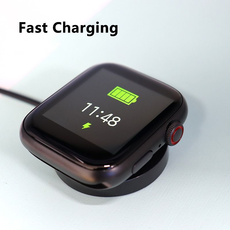 Magnetic charging cable For Smart Watch T500 T55 T900 W66 X7 Wireless charger for T500 smart watch, USB direct charging charger for T500 smart watch Wireless Chargers Wireless Snap Tray Charger