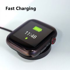 Wireless charger for T500 smart watch, USB direct charging charger for T500 smart watch Wireless Chargers Wireless Snap Tray Charger Magnetic charging cable For Smart Watch T500 T55 T900 W66 X7