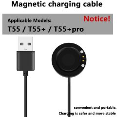 Wireless charger for T500 smart watch, USB direct charging charger for T500 smart watch Wireless Chargers Wireless Snap Tray Charger Magnetic charging cable For Smart Watch T500 T55 T900 W66 X7