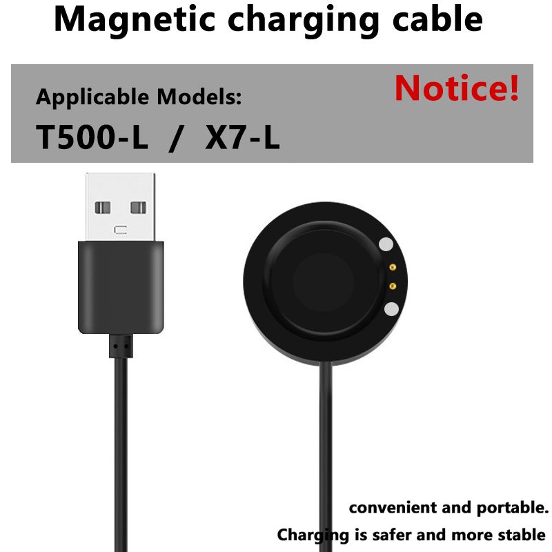Magnetic charging cable For Smart Watch T500 T55 T900 W66 X7 Wireless charger for T500 smart watch, USB direct charging charger for T500 smart watch Wireless Chargers Wireless Snap Tray Charger