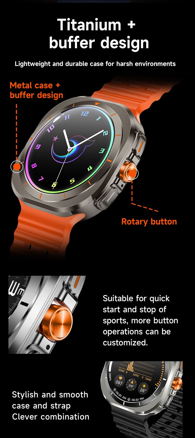 2in1 Z7 Ultra Smart Watch with 2 pcs straps Bluetooth Call Compass Health Fitness Tracker Big Battery Outdoor Sport Watch for Men Smart watch 7 Heart rate monitor Men's smart watch sports smartwatches