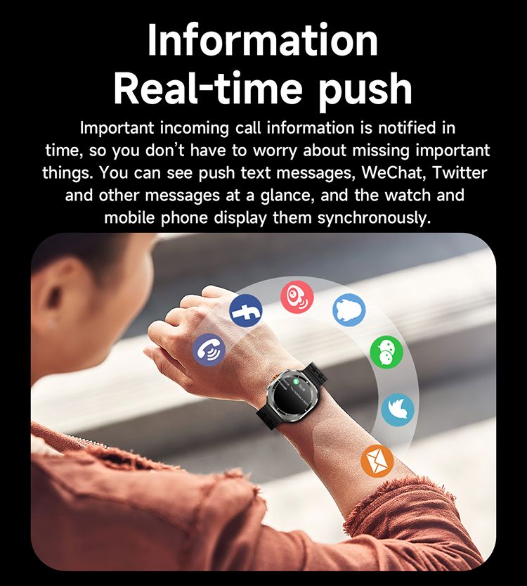 2in1 Z7 Ultra Smart Watch with 2 pcs straps Bluetooth Call Compass Health Fitness Tracker Big Battery Outdoor Sport Watch for Men Smart watch 7 Heart rate monitor Men's smart watch sports smartwatches