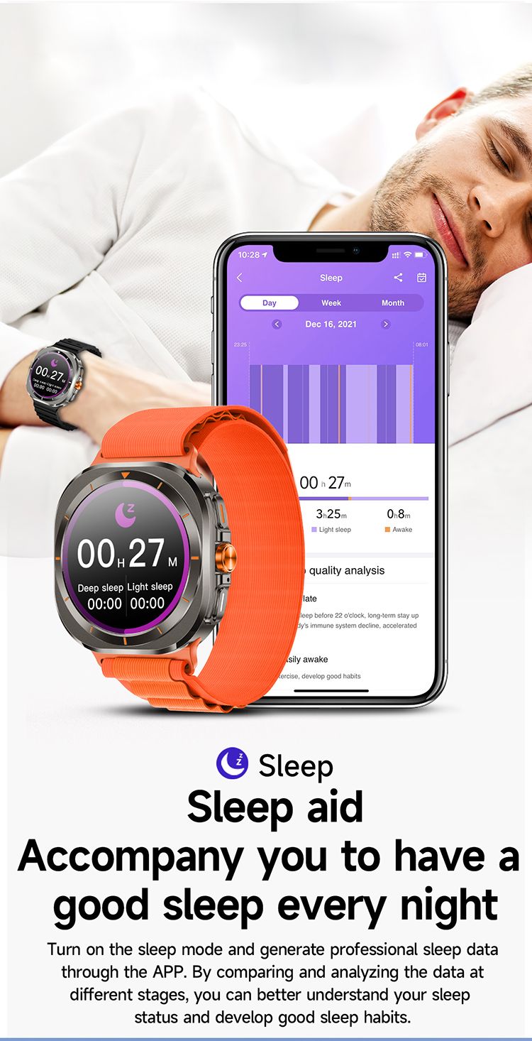 2in1 Z7 Ultra Smart Watch with 2 pcs straps Bluetooth Call Compass Health Fitness Tracker Big Battery Outdoor Sport Watch for Men Smart watch 7 Heart rate monitor Men's smart watch sports smartwatches