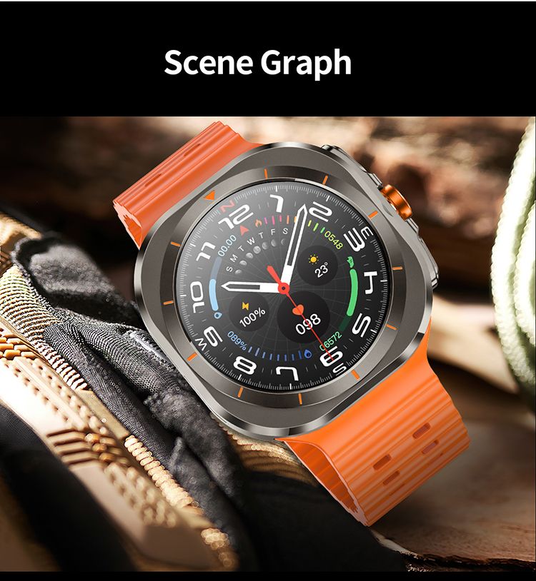2in1 Z7 Ultra Smart Watch with 2 pcs straps Bluetooth Call Compass Health Fitness Tracker Big Battery Outdoor Sport Watch for Men Smart watch 7 Heart rate monitor Men's smart watch sports smartwatches