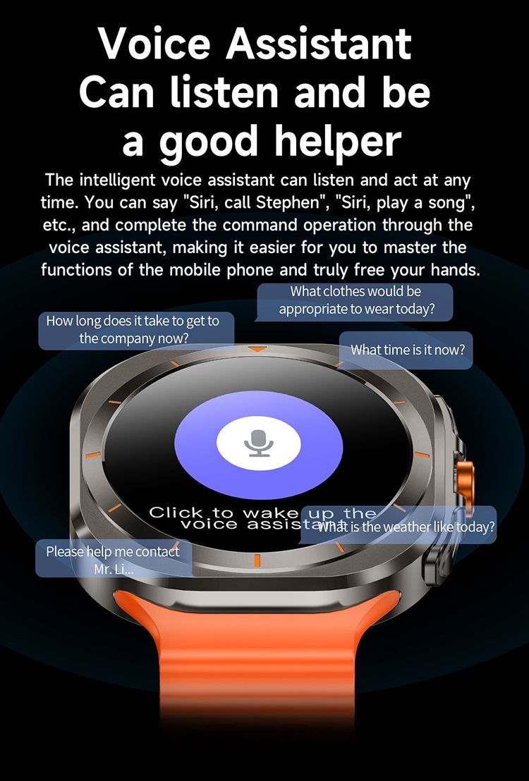 2in1 Z7 Ultra Smart Watch with 2 pcs straps Bluetooth Call Compass Health Fitness Tracker Big Battery Outdoor Sport Watch for Men Smart watch 7 Heart rate monitor Men's smart watch sports smartwatches