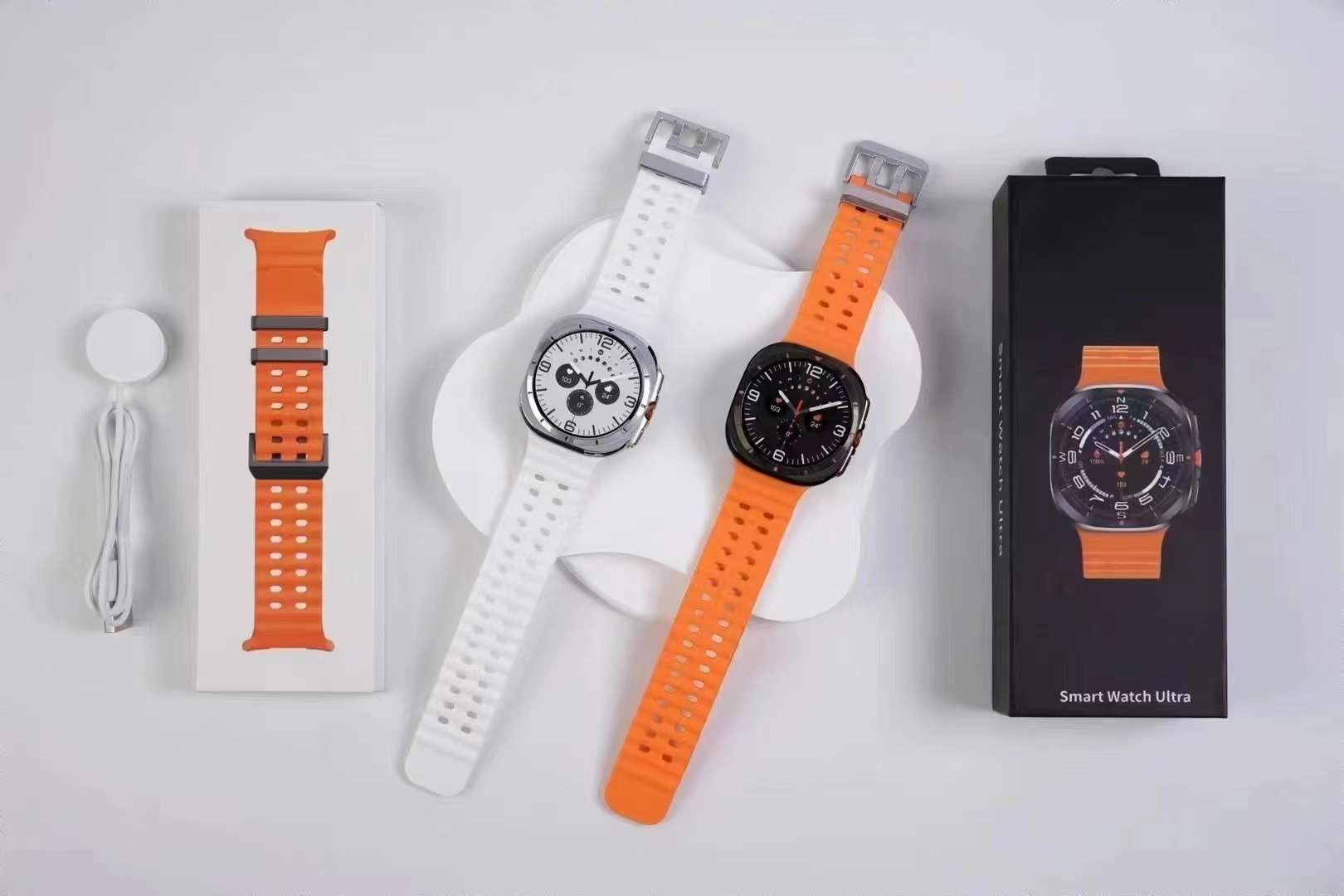 2in1 Z7 Ultra Smart Watch with 2 pcs straps Bluetooth Call Compass Health Fitness Tracker Big Battery Outdoor Sport Watch for Men Smart watch 7 Heart rate monitor Men's smart watch sports smartwatches