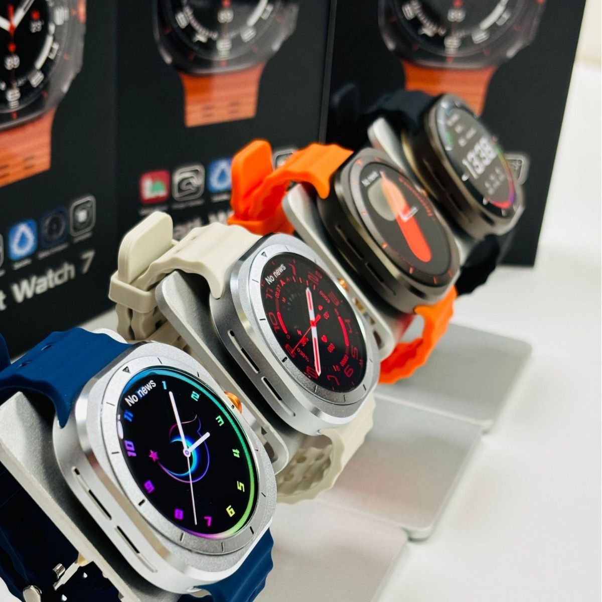 2in1 Z7 Ultra Smart Watch with 2 pcs straps Bluetooth Call Compass Health Fitness Tracker Big Battery Outdoor Sport Watch for Men Smart watch 7 Heart rate monitor Men's smart watch sports smartwatches