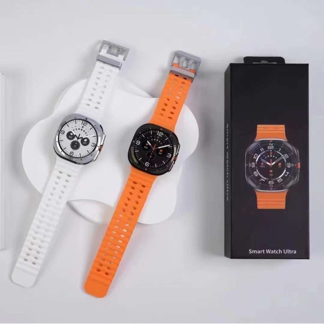 2in1 Z7 Ultra Smart Watch with 2 pcs straps Bluetooth Call Compass Health Fitness Tracker Big Battery Outdoor Sport Watch for Men Smart watch 7 Heart rate monitor Men's smart watch sports smartwatches