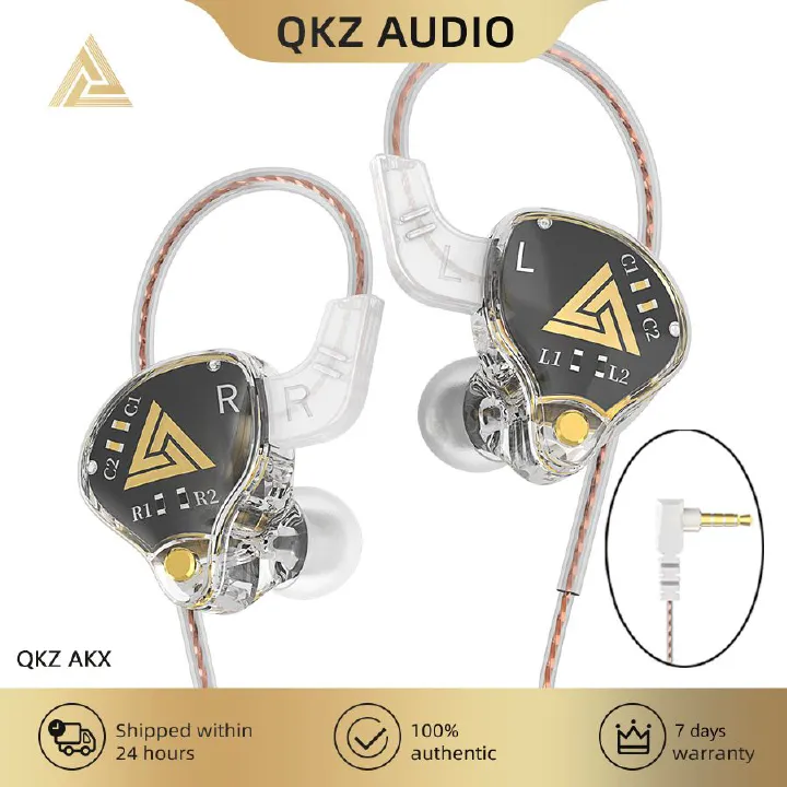 QKZ AKX Wired Earphones monitoring grade computer gaming wired headphones wired Control sports running in-ear HD headphones earphone wired Sport earphone gaming headphone earphone business earpods