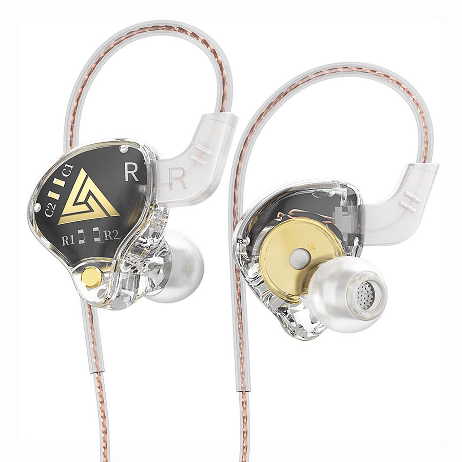 QKZ AKX Wired In Ear Earphones HiFi Sound Monitoring Dynamic Driver Headphone Sports Earphone Wired Earphone with Microphone Music Gaming Earphones