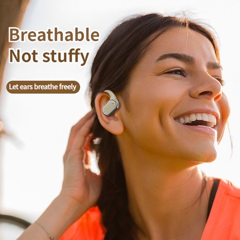 Aloking TWS True Wireless Earphones Bluetooth Earphone Noise Cancelling ENC HIFI Sound Stereo Wireless Earbuds Haging Ear Type Bluetooth Headset Gaming Waterproof Earpods For Sports Bluetooth Headset