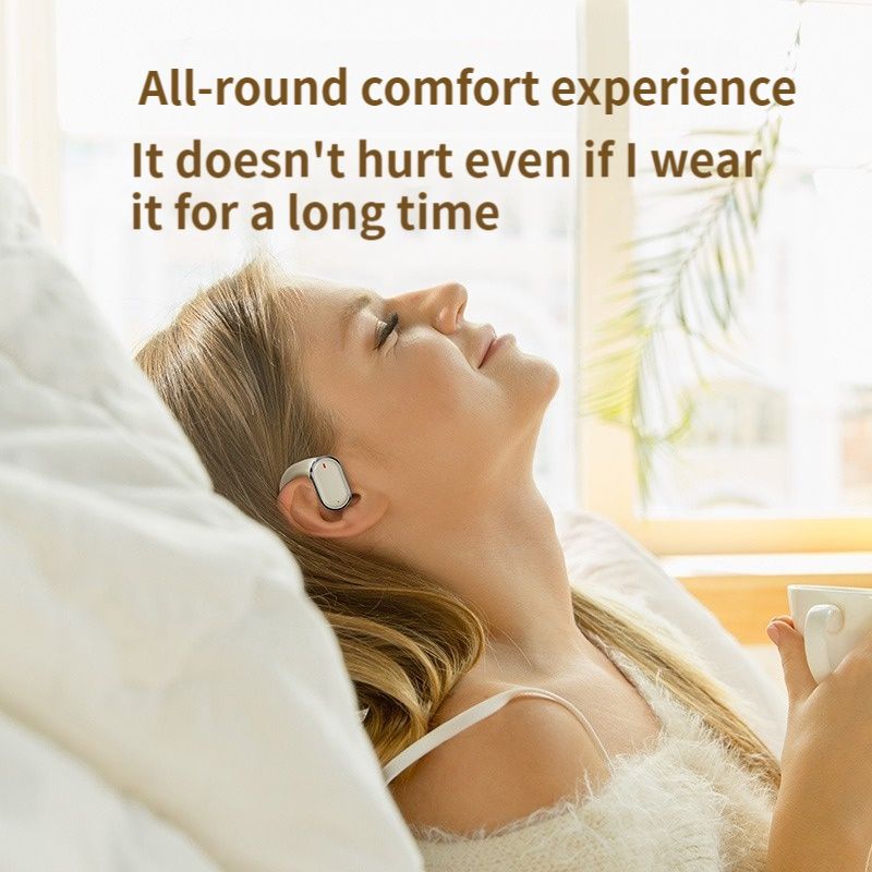 Aloking TWS True Wireless Earphones Bluetooth Earphone Noise Cancelling ENC HIFI Sound Stereo Wireless Earbuds Haging Ear Type Bluetooth Headset Gaming Waterproof Earpods For Sports Bluetooth Headset