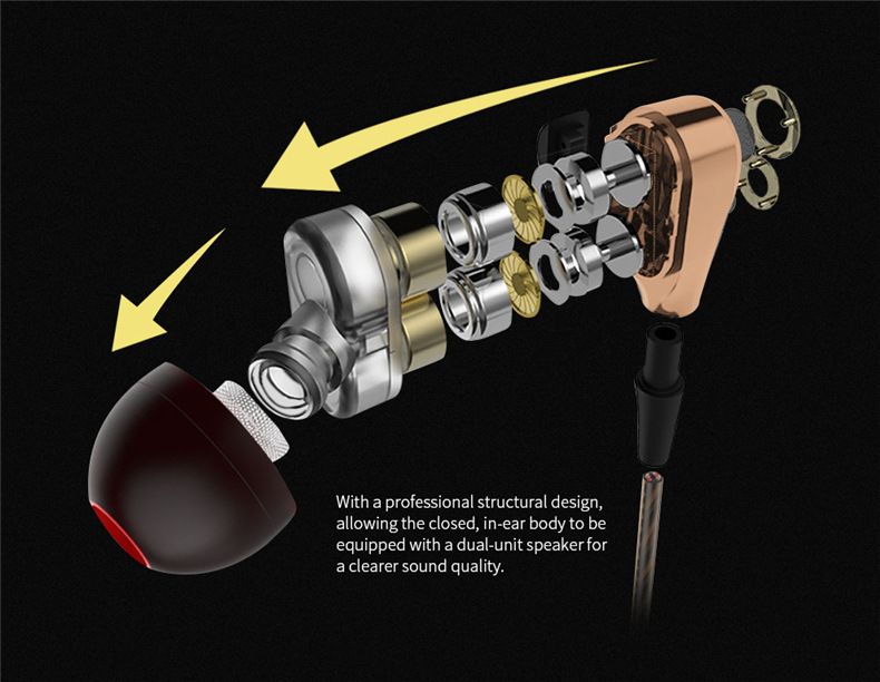 QKZ CK8 Super Bass earphone In-Ear Earphones Wired Earphone with Microphone Noise Reduction Hifi Headsets With Mic earphones Rugged durable headphones For Android iPad Computer original QKZ Earphones