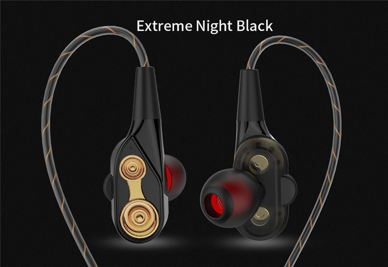 QKZ CK8 Super Bass earphone In-Ear Earphones Wired Earphone with Microphone Noise Reduction Hifi Headsets With Mic earphones Rugged durable headphones For Android iPad Computer original QKZ Earphones