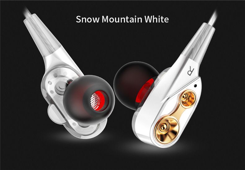 QKZ CK8 Super Bass earphone In-Ear Earphones Wired Earphone with Microphone Noise Reduction Hifi Headsets With Mic earphones Rugged durable headphones For Android iPad Computer original QKZ Earphones