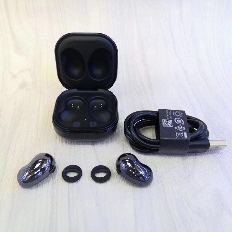 Aloking TWS in-ear Wireless Earbuds Bluetooth Earphone 9D Hifi Stereo Sound Earphone Samsung Galaxy Buds Live R180 Sports Wireless Headphone Bluetooth Headset Sleep Earpods Noise Reduction Earphone