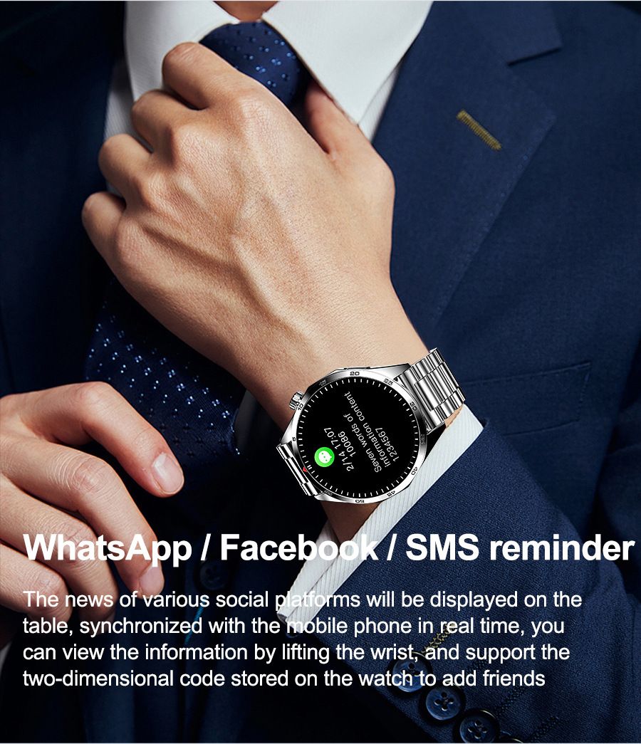2024 New Smart watch Men Sports Fitness Tracker Heart Rate Sleep Monitor man Smart watch Stainless Steel Bluetooth Call Smart Watch Touch Control GT4 LT09 Waterproof Silver Smart watch Man Smartwatche