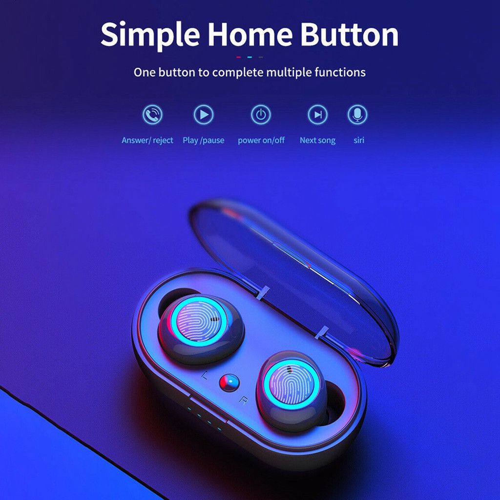 Aloking Earbuds Wireless Earphones TWS in-ear Noise Reduction Earpods Wireless Bluetooth Earphone Gaming Touch Control Bluetooth Headset Stereo Run Sports Earpod air buds Mini Sleep Buds Y50 Headphone