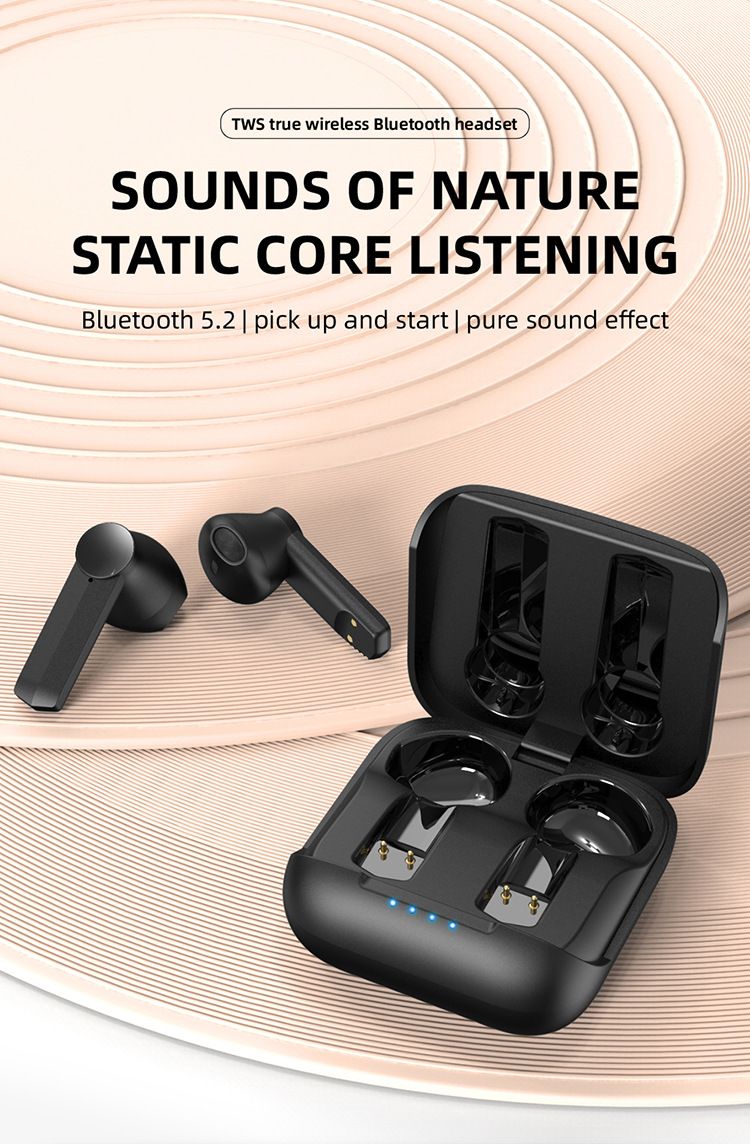 Aloking TWS Wireless Bluetooth Earphone F2 Bluetooth headset binaural battery life sports music true wireless earbuds HIFI Stereo Surround Sound Noise Reduction Waterproof Bluetooth Headphone Earpods