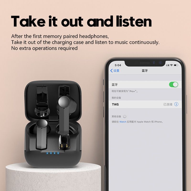 Aloking TWS Wireless Bluetooth Earphone F2 Bluetooth headset binaural battery life sports music true wireless earbuds HIFI Stereo Surround Sound Noise Reduction Waterproof Bluetooth Headphone Earpods