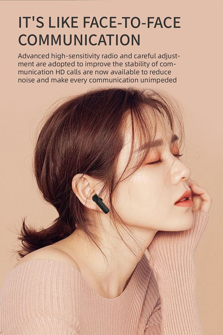 Aloking TWS Wireless Bluetooth Earphone F2 Bluetooth headset binaural battery life sports music true wireless earbuds HIFI Stereo Surround Sound Noise Reduction Waterproof Bluetooth Headphone Earpods