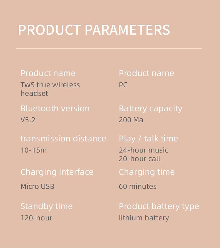 Aloking TWS Wireless Bluetooth Earphone F2 Bluetooth headset binaural battery life sports music true wireless earbuds HIFI Stereo Surround Sound Noise Reduction Waterproof Bluetooth Headphone Earpods