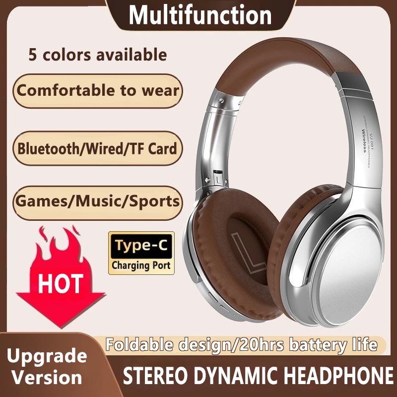 Foldable headset Bluetooth headset wireless headset wired headset Bluetooth headphone Head mounted Gaming Headphone Wireless Headphone noice  Cancelling Wired headphone with mic headphone with wire