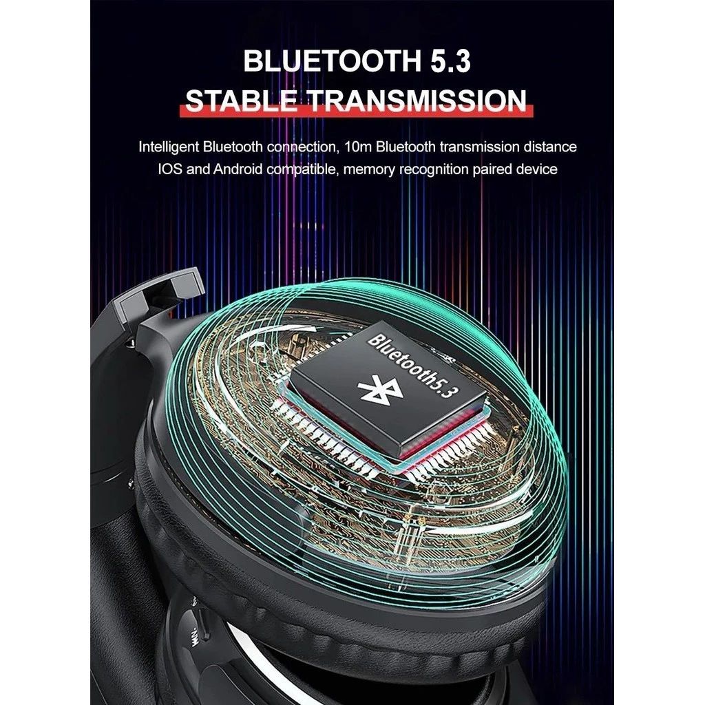 Foldable headset Bluetooth headset wireless headset wired headset Bluetooth headphone Head mounted Gaming Headphone Wireless Headphone noice  Cancelling Wired headphone with mic headphone with wire