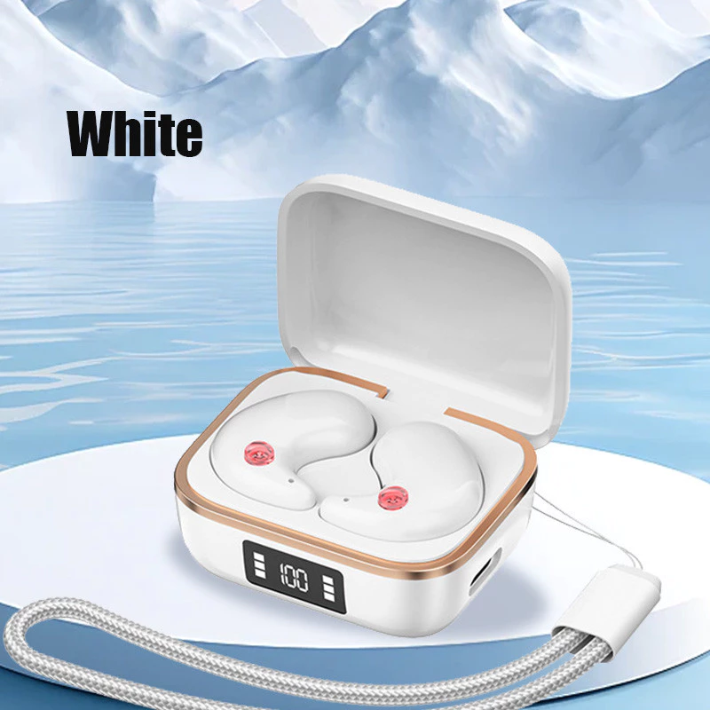 Aloking J11 Mini Bluetooth 5.3 Wireless Earphones Active Noise Cancelling Touch Control Sleep Earbuds Wireless Earbuds Deep Bass Wireless Earphone IPX5 Waterproof Bluetooth Headset Headphone Earpods