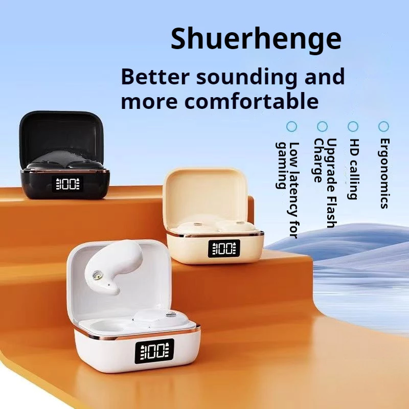 Aloking J11 Mini Bluetooth 5.3 Wireless Earphones Active Noise Cancelling Touch Control Sleep Earbuds Wireless Earbuds Deep Bass Wireless Earphone IPX5 Waterproof Bluetooth Headset Headphone Earpods