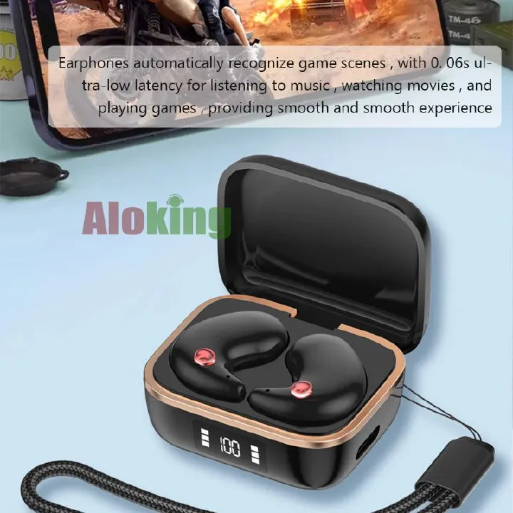Aloking J11 TWS Wireless Bluetooth Earphones Sleeping Earbuds In-ear Headphones HD Stereo Sports Waterproof Headsets For Smartphones Mini  Earbuds Wireless Gaming earpods Bluetooth Headphone Headset