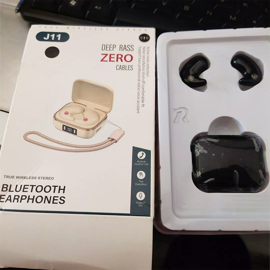 Aloking J11 Mini Bluetooth 5.3 Wireless Earphones Active Noise Cancelling Touch Control Sleep Earbuds Wireless Earbuds Deep Bass Wireless Earphone IPX5 Waterproof Bluetooth Headset Headphone Earpods