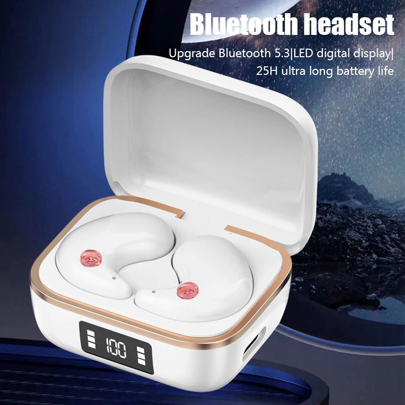Aloking J11 Mini Bluetooth 5.3 Wireless Earphones Active Noise Cancelling Touch Control Sleep Earbuds Wireless Earbuds Deep Bass Wireless Earphone IPX5 Waterproof Bluetooth Headset Headphone Earpods