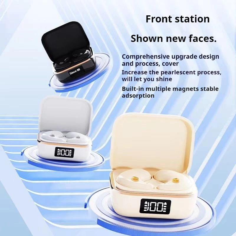 Aloking J11 Mini Bluetooth 5.3 Wireless Earphones Active Noise Cancelling Touch Control Sleep Earbuds Wireless Earbuds Deep Bass Wireless Earphone IPX5 Waterproof Bluetooth Headset Headphone Earpods