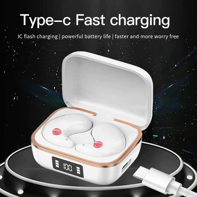 Aloking J11 Mini Bluetooth 5.3 Wireless Earphones Active Noise Cancelling Touch Control Sleep Earbuds Wireless Earbuds Deep Bass Wireless Earphone IPX5 Waterproof Bluetooth Headset Headphone Earpods