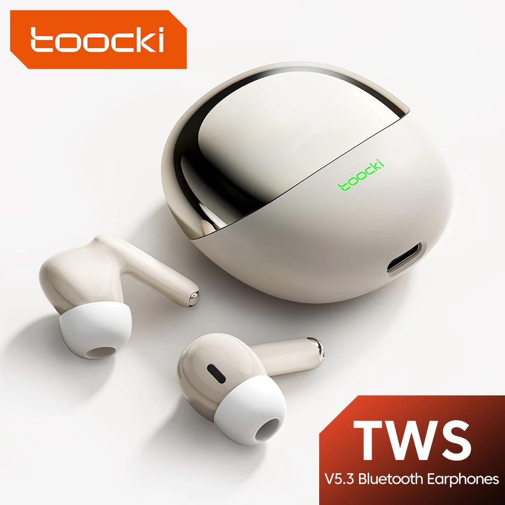 Aloking Y913 TWS Bluetooth Earphone Toocki In-Ear Noise Canceling Wireless Earphones Bluetooth Earphones Gaming Music Bass Sound Wireless Earbuds Headphone Sport Bluetooth Headset With Mic ear buds