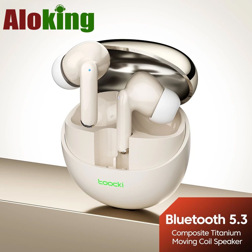 Aloking Y913 TWS Bluetooth Earphone Toocki In-Ear Noise Canceling Wireless Earphones Bluetooth Earphones Gaming Music Bass Sound Wireless Earbuds Headphone Sport Bluetooth Headset With Mic ear buds
