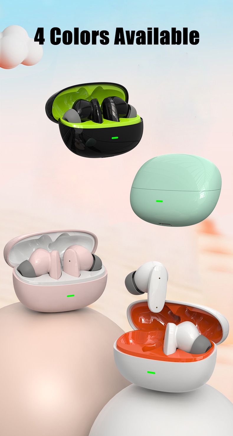 Aloking Wireless Earbuds HiFi Sound Wireless Bluetooth Earphone with Large Capacity Battery Headset G11 Pro TWS Bluetooth Earphones with Mic Macaron color Wireless Headset Bluetooth Headphone Earpods