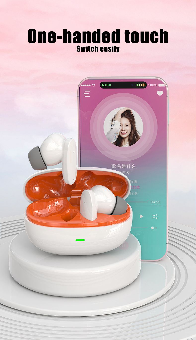 Aloking Wireless Earbuds HiFi Sound Wireless Bluetooth Earphone with Large Capacity Battery Headset G11 Pro TWS Bluetooth Earphones with Mic Macaron color Wireless Headset Bluetooth Headphone Earpods