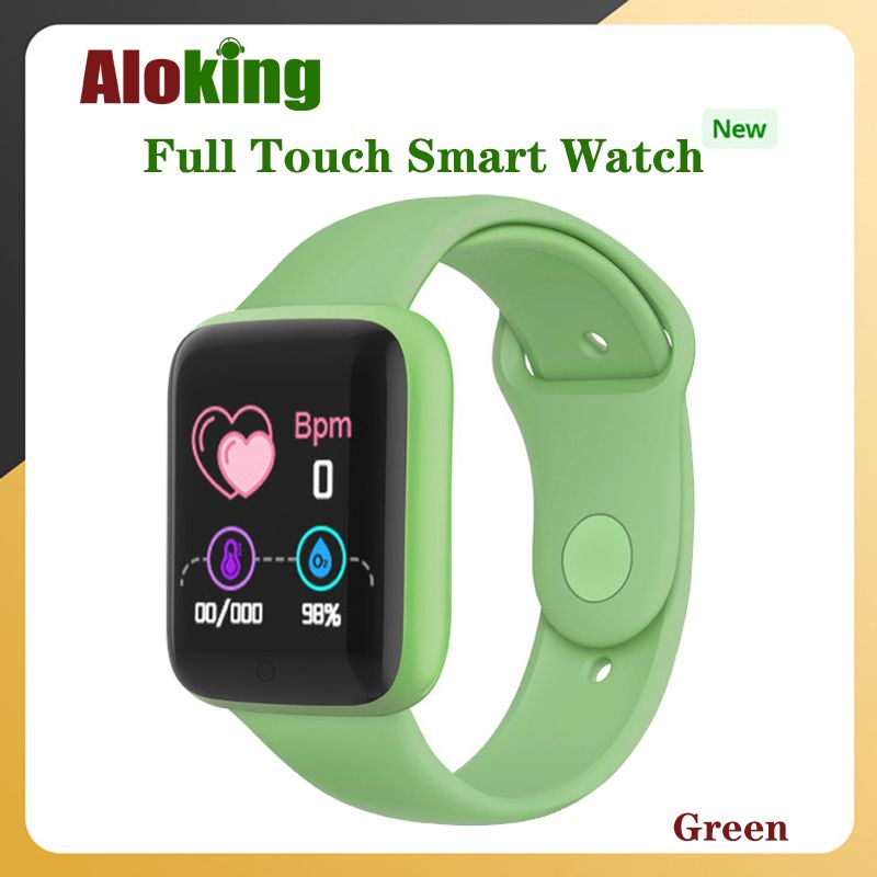 Aloking Kids Smart Watch Waterproof Touch Control Men Sports Smart watch For Kids Boys Girls D20 Y68 Smart Watch Fitness Heart Rate Monitoring Digital Watch Sport Women Watches Wrist Watch Smartwatch