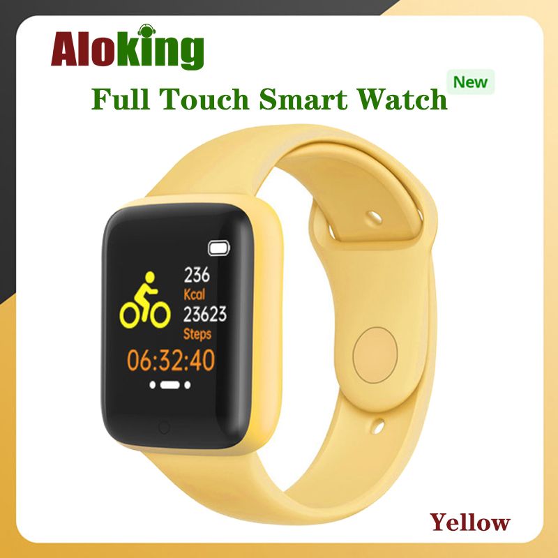 Aloking Kids Smart Watch Waterproof Touch Control Men Sports Smart watch For Kids Boys Girls D20 Y68 Smart Watch Fitness Heart Rate Monitoring Digital Watch Sport Women Watches Wrist Watch Smartwatch