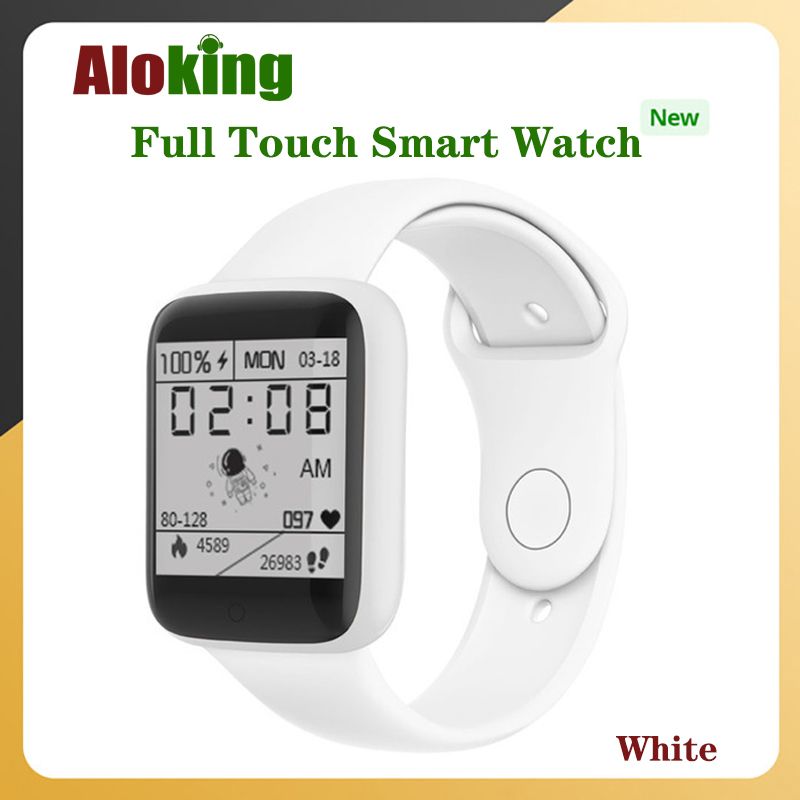 Aloking Kids Smart Watch Waterproof Touch Control Men Sports Smart watch For Kids Boys Girls D20 Y68 Smart Watch Fitness Heart Rate Monitoring Digital Watch Sport Women Watches Wrist Watch Smartwatch