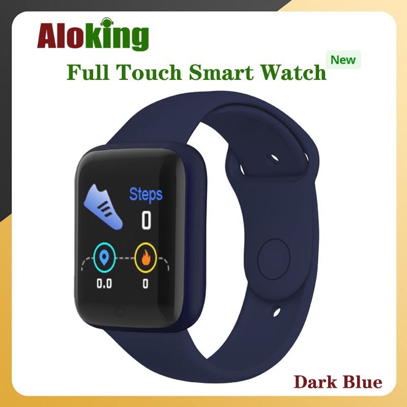 Aloking Kids Smart Watch Waterproof Touch Control Men Sports Smart watch For Kids Boys Girls D20 Y68 Smart Watch Fitness Heart Rate Monitoring Digital Watch Sport Women Watches Wrist Watch Smartwatch