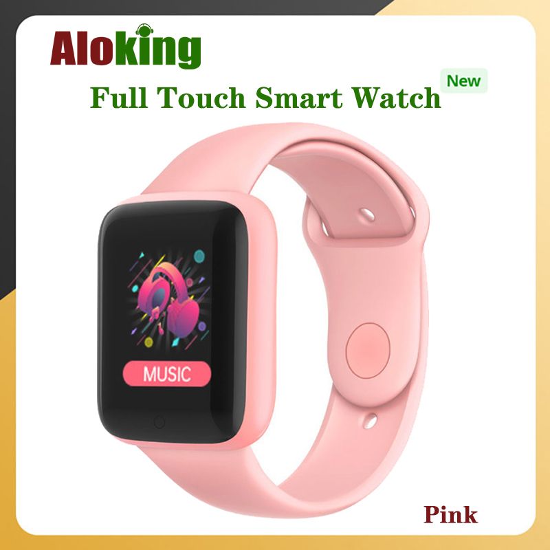 Aloking Kids Smart Watch Waterproof Touch Control Men Sports Smart watch For Kids Boys Girls D20 Y68 Smart Watch Fitness Heart Rate Monitoring Digital Watch Sport Women Watches Wrist Watch Smartwatch