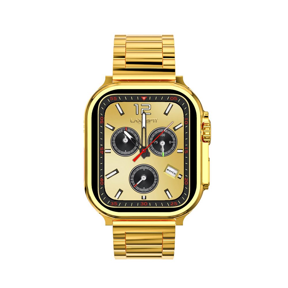 Men's Gold Watch Stainless Steel Strap Bluetooth Call Smart watches Waterproof Smart Watch For Men S9 Ultra Max NFC GPS Fitness Sport Watches Series 9 Ultra Gold Smart Watch Heart rate Smart Bracelet