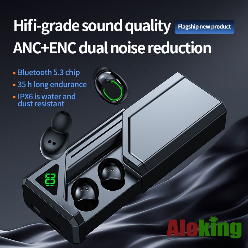 Original BQ70 TWS Earbuds HiFi Bluetooth 5.3 Headphone Earphone Digital Power Display Noise Reduction Earpods In Ear Headset Wireless Earbuds With Power Bank Bluetooth Headset Bluetooth Earphone
