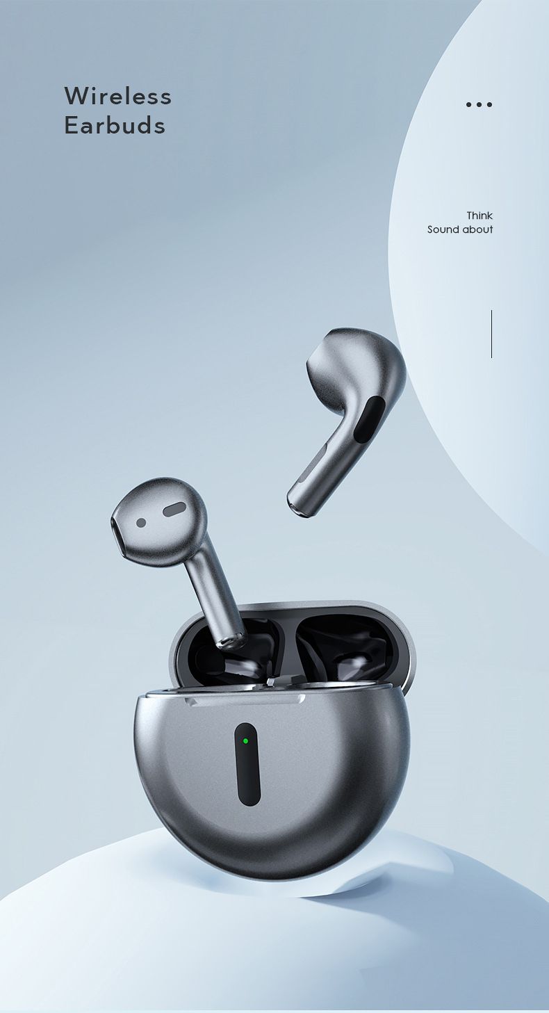 J6 Pro Wireless Bluetooth Headset Noise Reduction Men's and Women's High Quality Headset Suitable for Huawei iPhone Xiaomi Samsung Sony Semi-In-Ear Original Wireless Earphone Bluetooth Headset Earbuds
